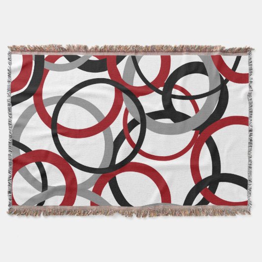 Rood, grijs en zwart deken (Voorkant)