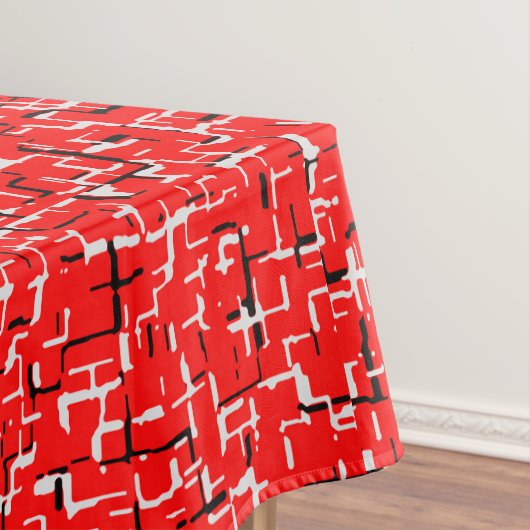Rood Grijs Gray Wit Zwart Tafelkleed (Voorbeeld)