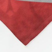 Rood Grijs Meisje Volleybal W Atleet Aangepaste Na Fleece Deken (Hoek)