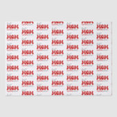 Rood Grijs Schattige Beste Moeder Ooit Tissuepapier (Voorkant)