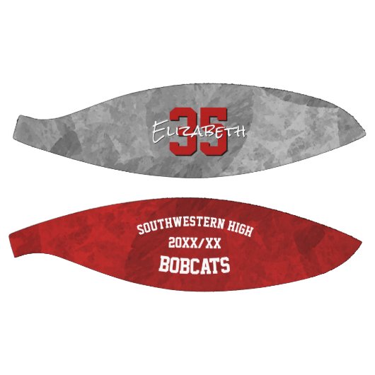 Rood grijs team club school kleuren cadeaus basketbal (Panelen)