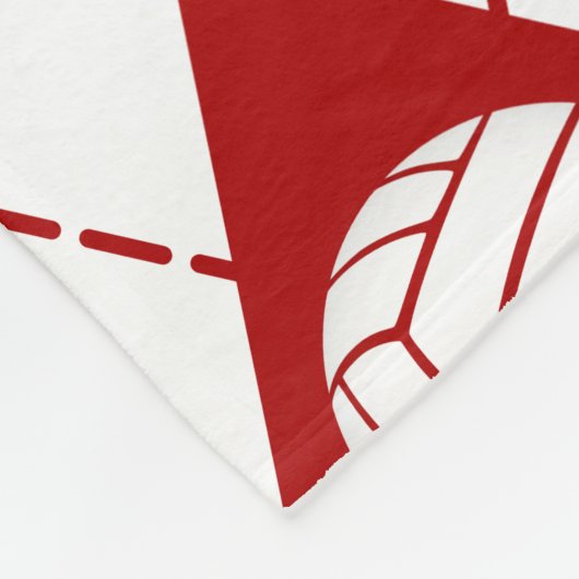 rood grijs volleybalteam kleuren argyle patroon fleece deken (Hoek)