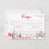 Rood Grijs Waterverf Bloemenrecept (Voorkant)