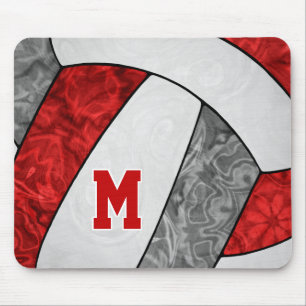 rood grijs witte volleybalteam kleuren meisjes muismat