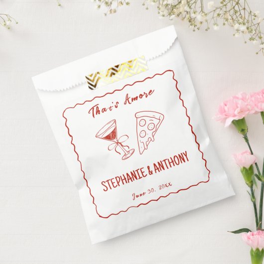 Rood grillig Lijst dat een meer Italiaanse bruilof Bedankzakje (Gezegeld)