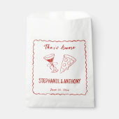 Rood grillig Lijst dat een meer Italiaanse bruilof Bedankzakje (Voorkant)