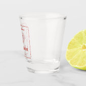 Rood grillig Lijst dat een meer Italiaanse bruilof Shot Glas (Rechts)