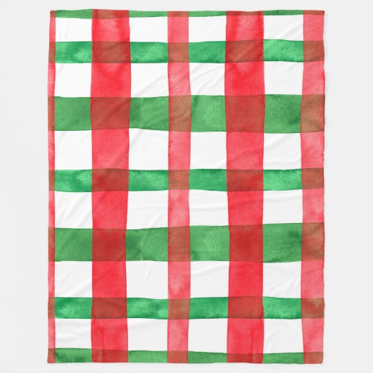 Rood Groen 60x80 Fleece Deken (Voorkant)