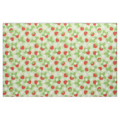Rood groen aardbeienpatroon stof (Fat Quarter)