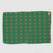 Rood groen abstract golfhanddoek (Horizontaal)