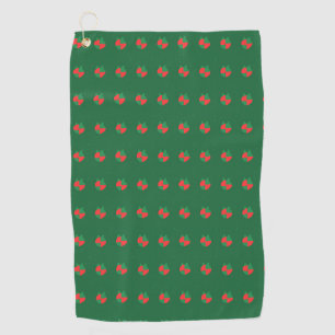 Rood groen abstract golfhanddoek