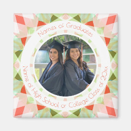  Rood Groen Afstuderen Foto Keepsake Gift Magneet
