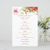 Rood/Groen Bamboe verlaat Chinees huwelijksprogram (Staand voorkant)