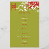 Rood/Groen Bamboe verlaat Chinees huwelijksprogram (Achterkant)