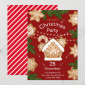 Rood Groen Beige Waterverf Geïllustreerd Kaart (Voorkant / Achterkant)