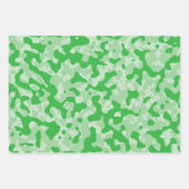 Rood Groen & Blauw Camouflage Camo Inpakpapier Vel (Voorkant)