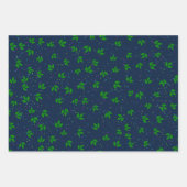 Rood Groen Blauw Feestelijk Seizoensblad Patroon Inpakpapier Vel (Voorkant 2)
