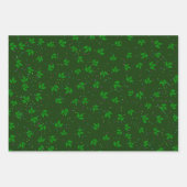 Rood Groen Blauw Feestelijk Seizoensblad Patroon Inpakpapier Vel (Voorkant)