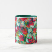 Rood groen blauw Geel Abstractie Mok (Midden)