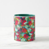 Rood groen blauw Geel Abstractie Mok (Midden)