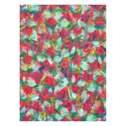 Rood groen blauw Geel Abstractie Tafelkleed (Voorkant)