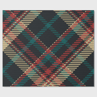 Rood Groen Blauw Geel Traditioneel Schotse Ruit Cadeaupapier