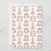 Rood groen blauw Lelijke trui Kerstfeest Kaart (Achterkant)