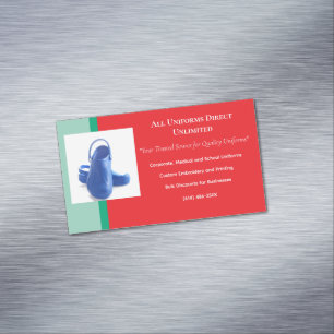 Rood Groen Blauw Medisch Uniform Nurse Schoenen Magnetisch Visitekaartje