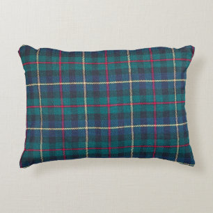 Rood, groen, blauw Schots tartan patroon. Accent Kussen