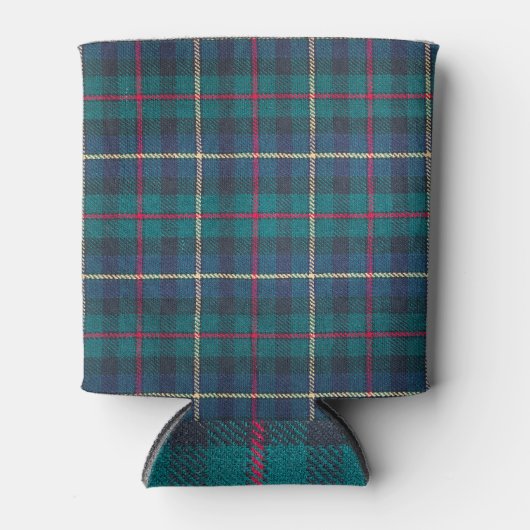 Rood, groen, blauw Schots tartan patroon. Blikjeskoeler (Voorkant)