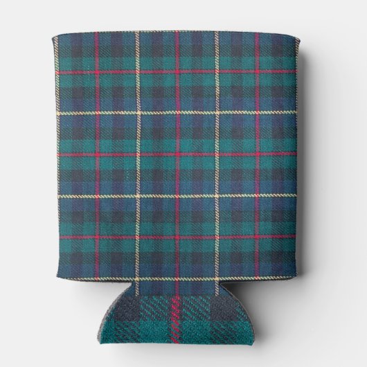Rood, groen, blauw Schots tartan patroon. Blikjeskoeler (Achterkant)