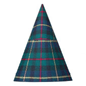 Rood, groen, blauw Schots tartan patroon. Feesthoedjes (Voorkant)