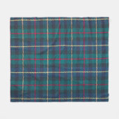 Rood, groen, blauw Schots tartan patroon. Fleece Deken (Voorkant (Horizontaal))