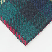 Rood, groen, blauw Schots tartan patroon. Fleece Deken (Hoek)
