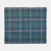 Rood, groen, blauw Schots tartan patroon. Fleece Deken (Voorkant (Horizontaal))