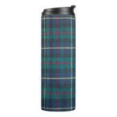 Rood, groen, blauw Schots tartan patroon. Thermosbeker (Gedraaid links)