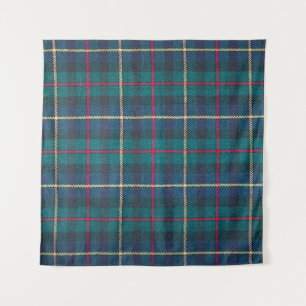 Rood, groen, blauw Schots tartan patroon. Wandkleed