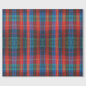 Rood, groen, blauw Tartan Pset Gift Wrap Cadeaupapier (Vlak)