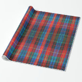 Rood, groen, blauw Tartan Pset Gift Wrap Cadeaupapier (Uitgerold)