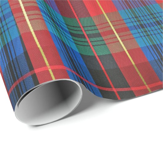 Rood, groen, blauw Tartan Pset Gift Wrap Cadeaupapier (Rol Hoek)