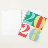 Rood Groen Blauw Vet Jaar Kleur Blok Planner (Display)