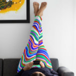 Rood, Groen, Blauw, Wit Abstract kronkelig Leggings<br><div class="desc">De cadeauomslag van de verjaardag met blauwe,  groene,  rode,  witte abstracte leggings.</div>