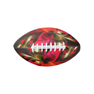Rood Groen Bloemen Modern Abstract Kunstpatroon #0 American Football