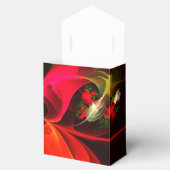 Rood Groen Bloemen Modern Abstract Kunstpatroon #0 Bedankdoosjes (Geopend)