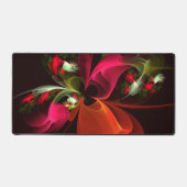 Rood Groen Bloemen Modern Abstract Kunstpatroon #0 Bureaumat (Voorkant)