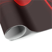 Rood Groen Bloemen Modern Abstract Kunstpatroon #0 Cadeaupapier (Rol Hoek)