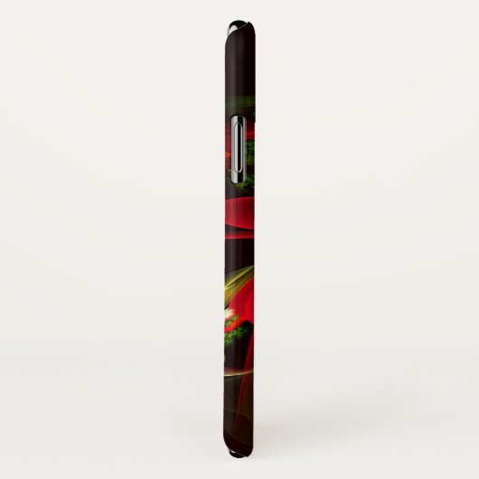 Rood Groen Bloemen Modern Abstract Kunstpatroon #0 Case-Mate iPhone Case (Achterkant / rechts)
