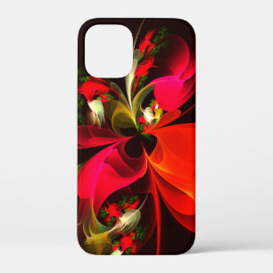 Rood Groen Bloemen Modern Abstract Kunstpatroon #0 Case-Mate iPhone Case