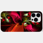 Rood Groen Bloemen Modern Abstract Kunstpatroon #0 Case-Mate iPhone Case (Achterkant (horizontaal))