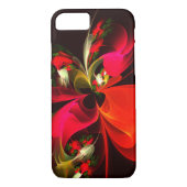 Rood Groen Bloemen Modern Abstract Kunstpatroon #0 Case-Mate iPhone Case (Achterkant)